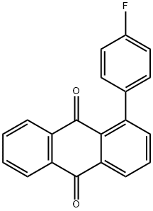 1-(4-Fluorophenyl)-9,10-anthraquinone结构式