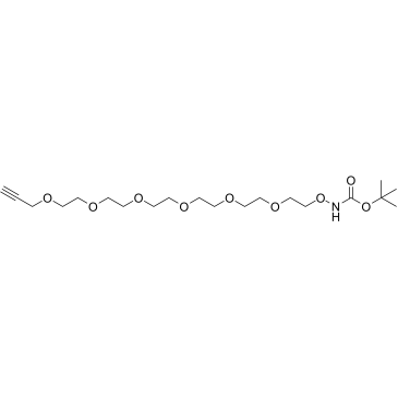 t-Boc-aminooxy-PEG6-propargyl Structure