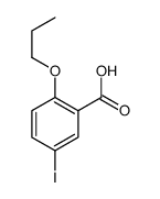 5-iodo-2-propoxybenzoic acid结构式