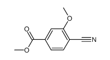 4-氰基-3-甲氧基苯甲酸甲酯结构式