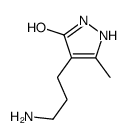 3H-Pyrazol-3-one,4-(3-aminopropyl)-1,2-dihydro-5-methyl-结构式