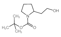 tert-butyl 2-(2-hydroxyethyl)pyrrolidine-1-carboxylate structure