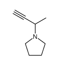 Pyrrolidine, 1-(1-methyl-2-propynyl)- (9CI) structure