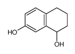 1,2,3,4-tetrahydronaphthalene-1,7-diol结构式