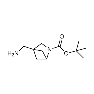 4-(氨基甲基)-2-氮杂双环[2.1.1]己烷-2-羧酸叔丁酯结构式