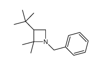 1-benzyl-3-tert-butyl-2,2-dimethylazetidine结构式