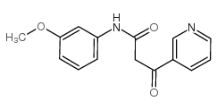 n-(3-methoxyphenyl)-3-oxo-3-pyridin-3-ylpropanamide Structure
