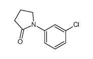 1-(3-chlorophenyl)pyrrolidin-2-one Structure