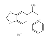 Pyridinium,1-[2-(1,3-benzodioxol-5-yl)-2-hydroxyethyl]-, bromide (1:1) Structure