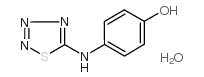 4-(1,2,3,4-噻三唑-5-氨基)酚水合物结构式