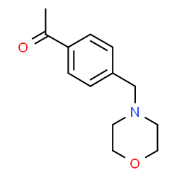 1-(4-(morpholinomethyl)phenyl)ethanone structure