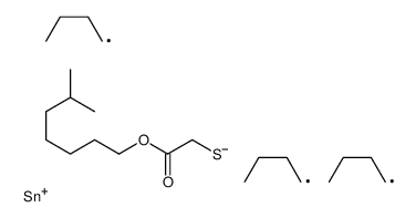 isooctyl [(tributylstannyl)thio]acetate structure