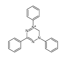 2,4,6-triphenyl-3H-1,2,4,5-tetrazin-2-ium结构式