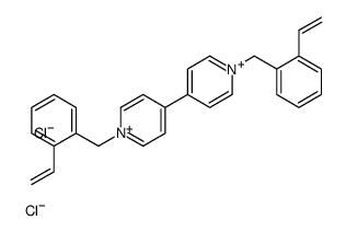 1-[(2-ethenylphenyl)methyl]-4-[1-[(2-ethenylphenyl)methyl]pyridin-1-ium-4-yl]pyridin-1-ium,dichloride结构式