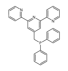 4'-((diphenylphosphino)methyl)-2,2':6',2''-terpyridine结构式