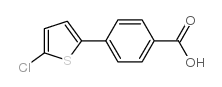 4-(5-chloro-2-thienyl)benzoic acid Structure