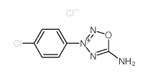 1,2,3,4-Oxatriazolium,5-amino-3-(4-chlorophenyl)-, chloride (1:1) Structure