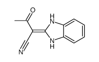 Butanenitrile, 2-(1,3-dihydro-2H-benzimidazol-2-ylidene)-3-oxo- (9CI) Structure