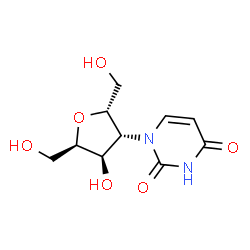 2,5-ANHYDRO-3-DEOXY-3-(3,4-DIHYDRO-2,4-DIOXO-1(2H)-PYRIMIDINYL)-D-IDITOL结构式