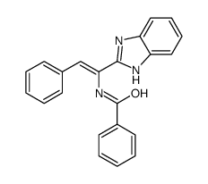 N-[1-(1H-benzimidazol-2-yl)-2-phenylethenyl]benzamide结构式