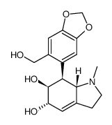 1-methyl-9,10-methylenedioxy-6,7-seco-lycoran-4(12)-ene-5α,7-diol结构式