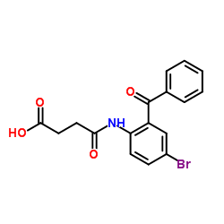 4-[(2-Benzoyl-4-bromophenyl)amino]-4-oxobutanoic acid Structure