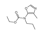 ethyl N-(4-methyl-1,3-oxazol-5-yl)-N-propylcarbamate结构式