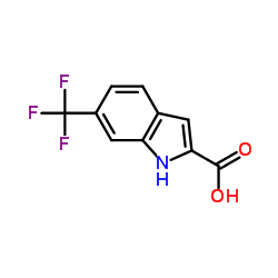 6-(三氟甲基)吲哚-2-羧酸结构式