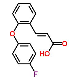 3-[2-(4-FLUOROPHENOXY)PHENYL]ACRYLIC ACID structure