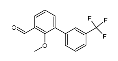 2-methoxy-3'-trifluoromethylbiphenyl-3-carbaldehyde结构式