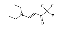 β-(N,N-diethylamino)vinyltrifluoromethylketone结构式