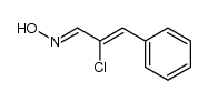 2-CHLORO-3-PHENYLACRYLALDEHYDE OXIME Structure