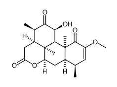11α-Hydroxy-2-methoxypicras-2-ene-1,12,16-trione structure