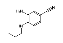 3-amino-4-(propylamino)benzonitrile Structure
