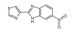 4-(5-nitro-1H-benzo[d]imidazol-2-yl)thiazole structure