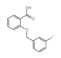 2-[(3-Fluorobenzyl)oxy]benzoic acid Structure