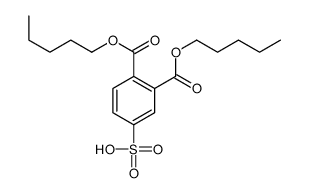 3,4-bis(pentoxycarbonyl)benzenesulfonic acid Structure