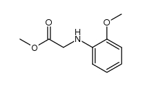 methyl 2-((2-methoxyphenyl)amino)acetate结构式
