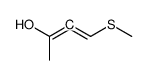 2,3-Butadien-2-ol, 4-(methylthio)- (9CI) Structure