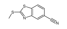 2-methylsulfanyl-1,3-benzothiazole-5-carbonitrile结构式