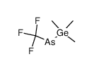 Trimethylgermanyl-trifluormethyl-arsin结构式