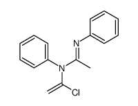 N-(1-chloroethenyl)-N,N'-diphenylethanimidamide结构式