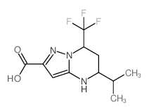 5-异丙基-7-三氟甲基-4,5,6,7-四氢吡唑并[1,5-a]嘧啶-2-羧酸结构式