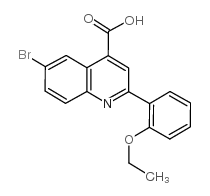 6-BROMO-2-(2-ETHOXYPHENYL)QUINOLINE-4-CARBOXYLICACID Structure