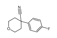4-(4-氟苯基)四氢-2H-吡喃-4-腈结构式