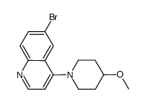 1-(6-bromo-4-quinolyl)-4-piperidyl methyl ether Structure