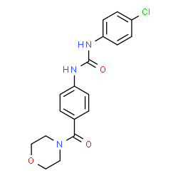 1-(4-Chlorophenyl)-3-[4-(4-morpholinylcarbonyl)phenyl]urea Structure
