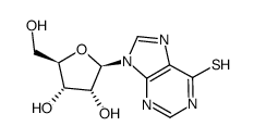 6-硫代肌苷结构式