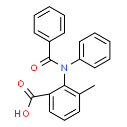 2-(N-Benzoylanilino)-3-methylbenzoic acid结构式