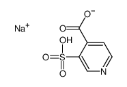 sodium hydrogen 3-sulphonatoisonicotinate结构式